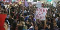 Milhares marcham em ato pelo Dia Internacional da Mulher, em 2019, em São Paulo  Foto: Nilton Fukuda/Estadão - 08/03/2019