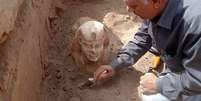 Artefatos foram encontrados perto do templo da deusa Hathor  Foto: EPA / BBC News Brasil