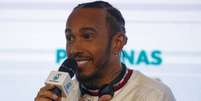 Lewis Hamilton passou por detector de mentira (Foto: Miguel Schincariol / AFP)  Foto: Lance!