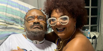 Mulher de Arlindo Cruz, Babi curte momento a dois com o cantor após revelação de namoro.  Foto: Reprodução, Instagram / Purepeople