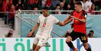 Hakimi com a camisa do Marrocos na última Copa do Mundo (Foto: AFP)  Foto: Lance!