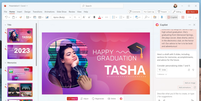 PowerPoint com Copilot gera apresentações a partir de pedidos do usuário ou documentos   Foto: Divulgação/Microsoft / Tecnoblog