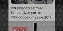 Posts enganam ao fazer crer que carros fabricados antes de 2014 sem freios ABS e airbag serão recolhidos pelo governo  Foto: Aos Fatos