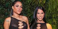 Flay e Larissa Tom&aacute;sia   Foto: Thiago Duran/Ag&ecirc;ncia BrazilNews / Elas no Tapete Vermelho