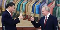 Vladimir Putin e Xi Jinping se reuniram em Moscou nesta semana  Foto: Getty Images / BBC News Brasil