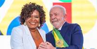 Presidente da República, Luiz Inácio Lula da Silva, empossa Ministra Margareth Menezes como Ministra de Estado da Cultura (Foto de arquivo - 01/01/2023)  Foto: Ricardo Stuckert/PR