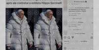 Posts compartilham como se fosse real imagem do Papa Francisco gerada por intelig&ecirc;ncia artificial  Foto: Aos Fatos
