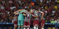 Jogadores do Fluminense durante derrota para o Flamengo  Foto: Alexandre Durão/Zimel Press / Estadão