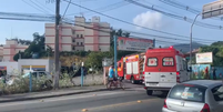Bombeiros e Samu atendem ocorrência de ataque a creche  Foto: Reprodução/Twitter:@cdelosantos