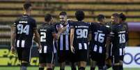 O resultado confirmou o título da Taça Rio para os alvinegros, que garantem vaga para a Copa do Brasil de 2024.  Foto: ( Vitor Silva/Botafogo) / Gazeta Esportiva