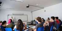 Estudantes, durante aula da disciplina optativa  Foto: Divulgação/Colégio Ofélia Fonseca / Estadão