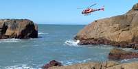 Turista chileno morre afogado em praia de SC após entrar no mar para salvar esposa  Foto: Divulgação/Corpo de Bombeiros