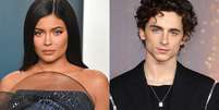 Carro de Kylie Jenner é flagrado em casa de Timothée Chalamet, reforçando os rumores de namoro  Foto: George Pimentel/Getty Images - Mike Marsland/WireImage/Getty Images / Hollywood Forever TV