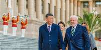 Lula com o presidente chinês, Xi Jinping  Foto: Ricardo Stuckert