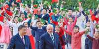Lula com o presidente da China, Xi Jinping  Foto: Ricardo Stuckert