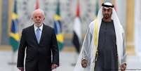 Em Abu Dhabi, Lula foi recebido pelo xeique Mohammed bin Zayed al-Nahyan  Foto: DW / Deutsche Welle