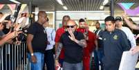 Jorge Sampaoli na chegada ao Rio de Janeiro (Foto: Marcelo Cortes / Flamengo)  Foto: Lance!
