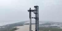 Starship é lançado hoje da base de da SpaceX em Boca Chica, nos Estados Unidos  Foto: Reprodução 
