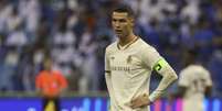 Cristiano Ronaldo deu mata leão em jogador durante partida do Campeonato Saudita (Foto: FAYEZ NURELDINE / AFP)  Foto: Lance!