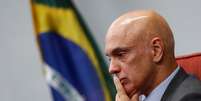 O ministro Alexandre de Moraes, do STF: alvo frequente de ataques de bolsonaristas  Foto: REUTERS/Adriano Machado