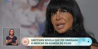 Gretchen relembra na TV a dor emocional de um casamento marcado pelo medo  Foto: Reprodução/TV