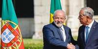 Lula foi recebido com honras militares pelo presidente de Portugal, Marcelo Rebelo de Sousa, no Mosteiro dos Jerônimos, em Lisboa  Foto: Ricardo Stuckert/Presidência / BBC News Brasil
