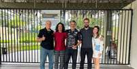 Encontro entre os diretores do Galo FA e João Pessoa Espectros foi intermediado pela fornecedora de material esportivo - Foto: Galo FA/Divulgação  Foto: Lance!