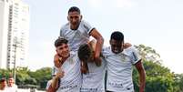  Foto: Partida entre Corinthians x Suzano, realizado esta tarde no Estádio do Parque São Jorge, jogo valido pela segunda rodada do Campeonato Paulista Sub-20 2023. São Caetano / SP / Brasil - 22/04/2023.  ©Rodrigo Gazzanel / Ag. Corinthians / Gazeta Esportiva