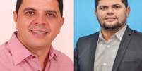 À esquerda, o prefeito Erivelton Teixeira Neves e, à direita, o vereador Lindomar da Silva Nascimento  Foto: Reprodução/Redes sociais