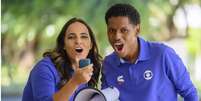 Isabelly Morais e André Felipe foram contratados pela Globo  Foto: Bob Paulino/Globo