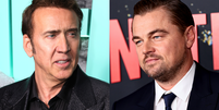 À esquerda, Nicolas Cage; à direita, Leonardo DiCaprio.  Foto: Adoro Cinema