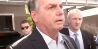 Jair Bolsonaro falou com imprensa em Brasília  Foto: Reprodução/CNN