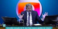 Arthur Lira citou a Globo de maneira genérica para reafirmar que ninguém estaria acima da Lei das Fake News  Foto: Fotomontagem: Blog Sala de TV (Foto: Reprodução/YouTube)