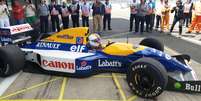 Vettel com a Williams FW14B em Silverstone. Mais uma vez, a dupla vai para pista  Foto: Phillip Horton / Twitter