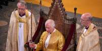 Charles III foi oficialmente coroado rei do Rei Unido   Foto:  Aaron Chown / Reuters