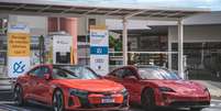 Postos Shell terão mais carregadores elétricos Raízen da Audi e da Porsche  Foto: Porsche / Guia do Carro