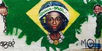 Grafite nas ruas de Acra  Foto: Brazil House in Accra / BBC News Brasil