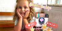 Luiza comemorando seus 20 mil seguidores no Instagram  Foto: Reprodu&ccedil;&atilde;o/ Instagram @minhadoce.luiza