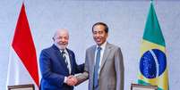 Presidente da Republica, Luiz Inacio Lula da Silva, durante Encontro com o Presidente da República da Indonésia, Joko Widodo.  Hiroshima, Japão.  Foto: Ricardo Stuckert/PR