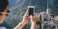 Hallstatt, na &Aacute;ustria, &eacute; motivo fotogr&aacute;fico apreciado nas plataformas sociais  Foto: DW / Deutsche Welle