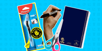 O mundo n&atilde;o &eacute; (s&oacute;) dos destros: confira 6 itens de papelaria especialmente pensados para estudantes que usam a m&atilde;o esquerda como principal  Foto: Amazon/Guia do Estudante/Reprodu&ccedil;&atilde;o / Guia do Estudante