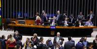 BRASILIA DF NACIONAL 23-05-2023 CAMARA ARTHUR LIRA Sessão para a votação de propostas legislativas. Dep. Maria do Rosário (PT - RS), dep. Benes Leocádio ( UNIÃO - RN), presidente da Câmara dos Deputados, Arthur Lira e o dep. Felipe Carreras (PSB - PE) FOTO PABLO VALADARES/AGENCIA CAMARA  Foto: PABLO VALADARES/AGÊNCIA CÂMARA / Estadão