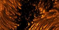 Esta imagem mostra as complexas estruturas celulares do Sol  Foto: NATIONAL SOLAR OBSERVATORY (NSO), AURA, NSF / BBC News Brasil