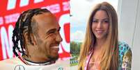 Lewis Hamilton e Shakira  Foto: ANDREJ ISAKOVIC / AFP/ Reprodução/Twitter/@shakira / Estadão