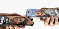 NameDrop visa facilitar compartilhamento de contatos no iPhone   Foto: Divulgação/Apple / Tecnoblog