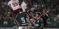 Goiás e Fluminense mediram forças neste domingo, na Serrinha  Foto: Marcelo Gonçalves / Fluminense / Jogada10