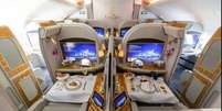 Companhias aéreas estão transformando primeira classe em suítes de hotel  Foto: Reprodução/Bloomberg