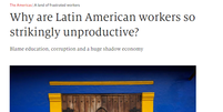 'The Economist' é criticada após chamar latino-americanos de 'inúteis'  Foto: Reprodução/The Economist