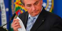 À PF, Bolsonaro voltou a dizer que não se vacinou e negou participação em qualquer iniciativa para adulterar o próprio cartão de vacinação e o da filha  Foto: Reprodução