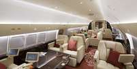 Aeronaves s&atilde;o customiz&aacute;veis e decoradas de acordo com o gosto do propriet&aacute;rio  Foto:  Divulga&ccedil;&atilde;o/Boeing Business Jets